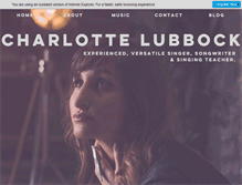 Tablet Screenshot of charlottelubbock.com